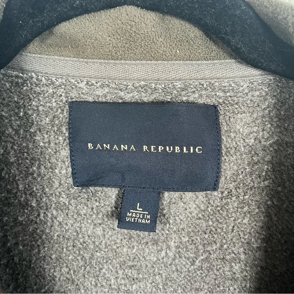Banana Republic Olive Green Lightweight Hybrid Bomber Men's Zip‎ Jacket Large